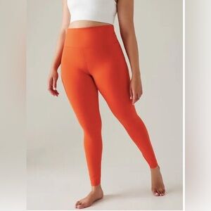 NWT Athleta 1X Orange Ultra High Rise Elation Tight